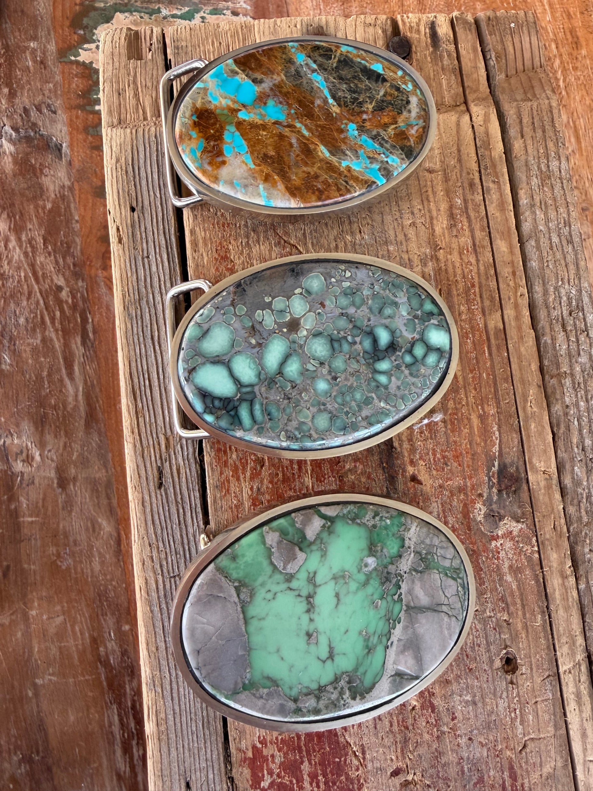 Lucen Variscite Handmade Belt Buckle (Large)