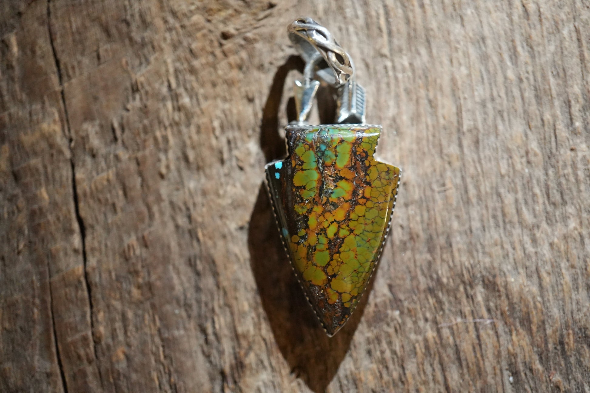 Hubei Turquoise Arrowhead Pendant