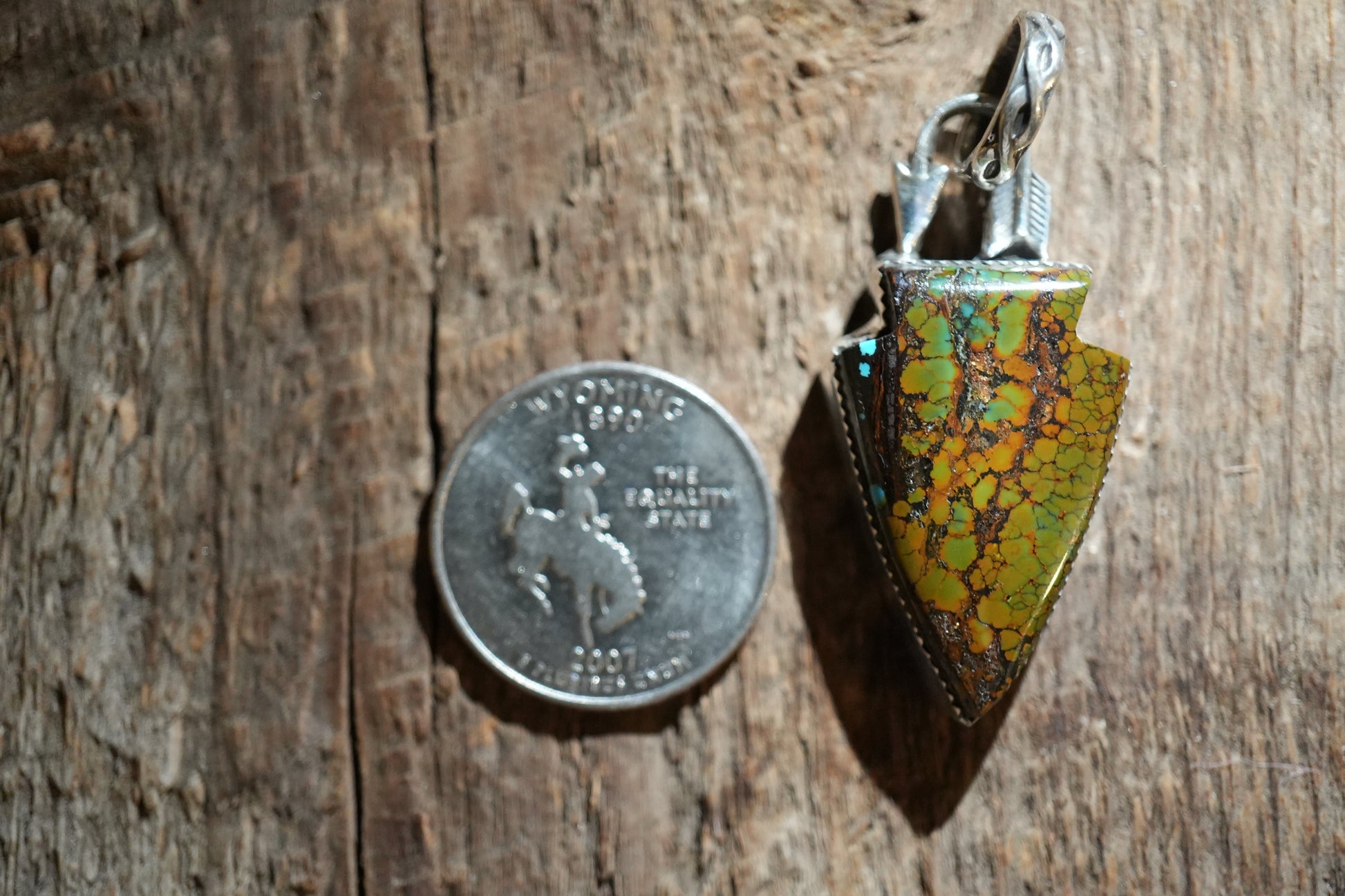 Hubei Turquoise Arrowhead Pendant