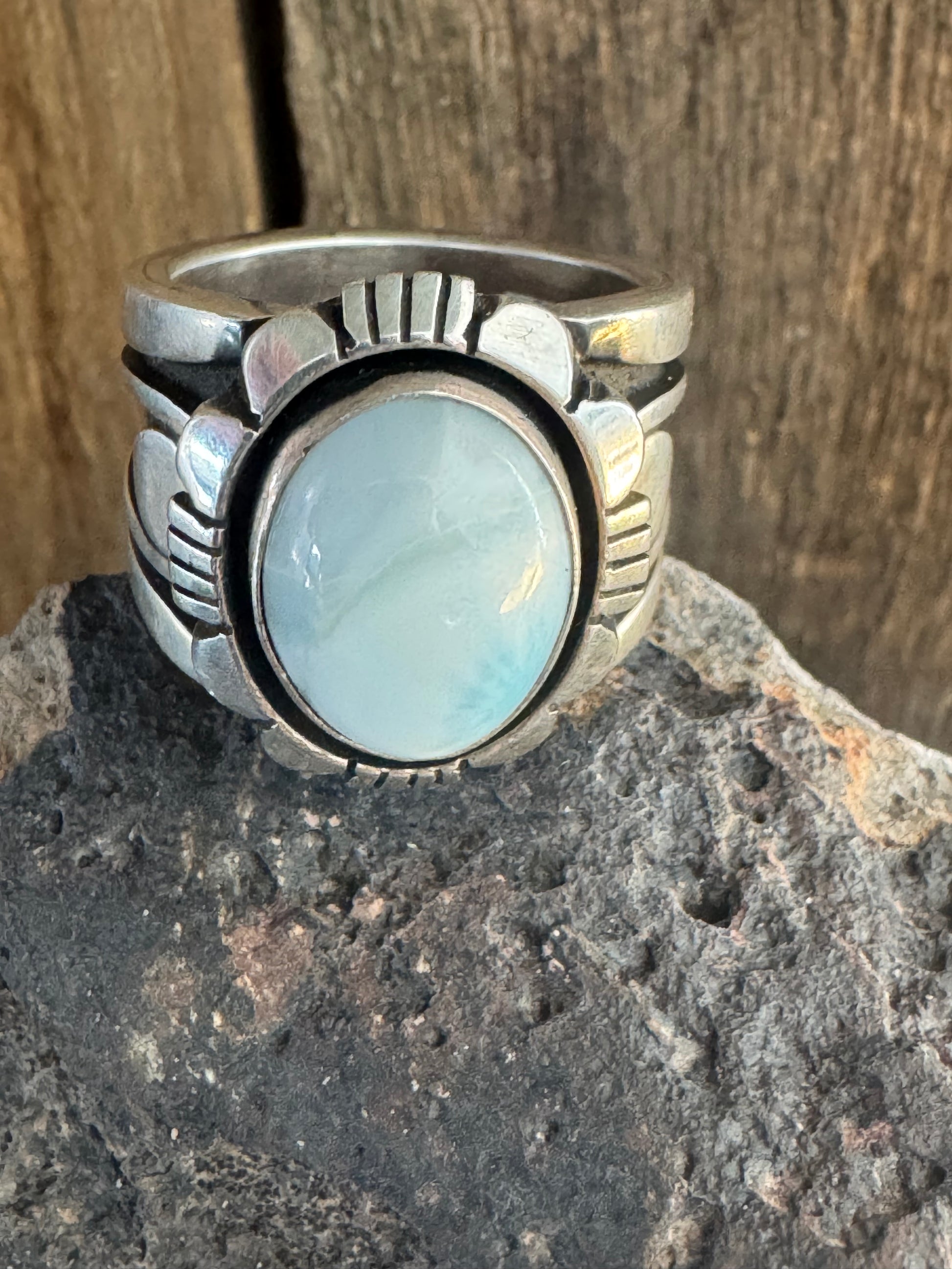 Cooper Willie Golden Hills Turquoise Ring Size 10.5