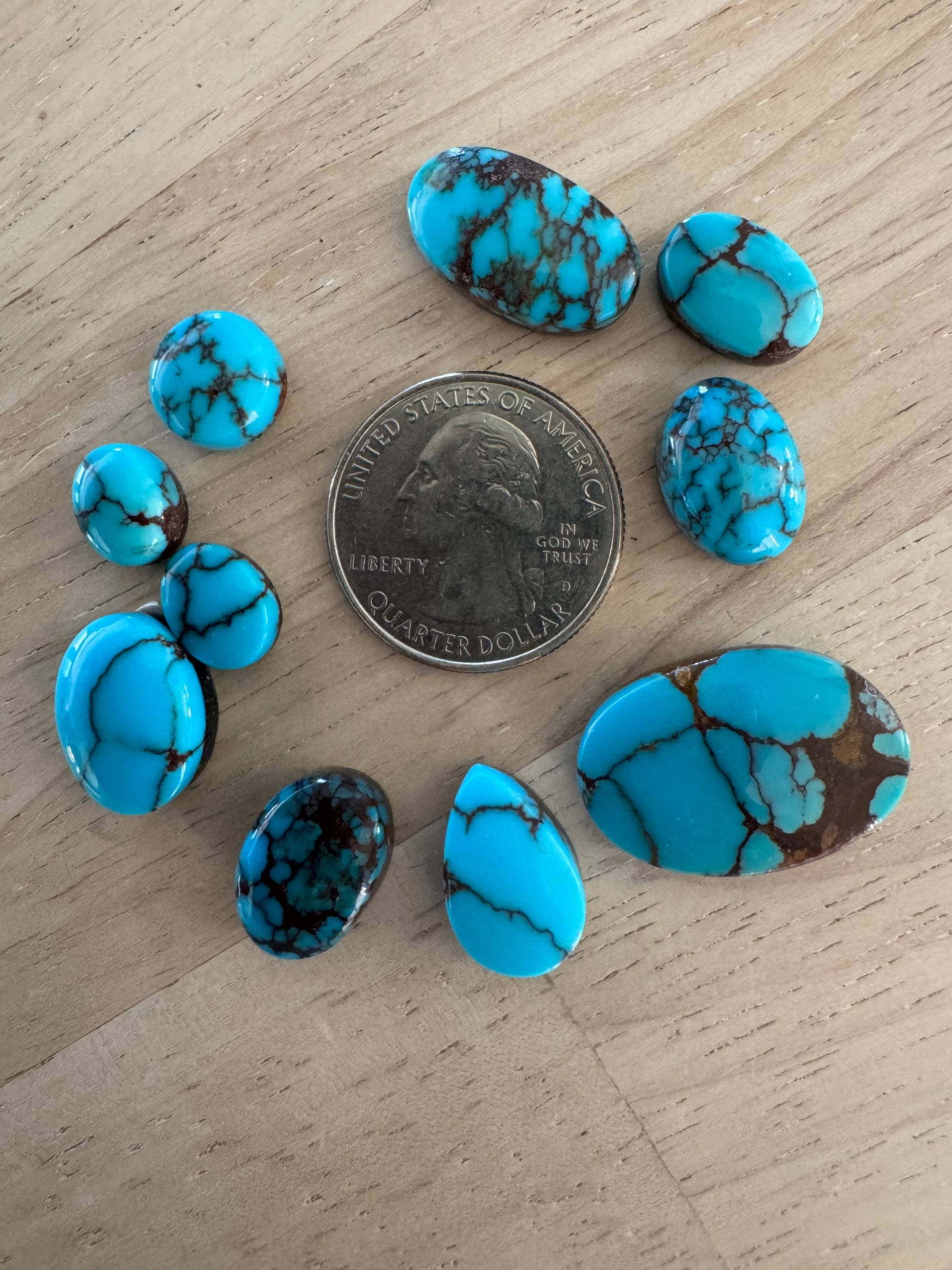 Egyptian Turquoise Cabs