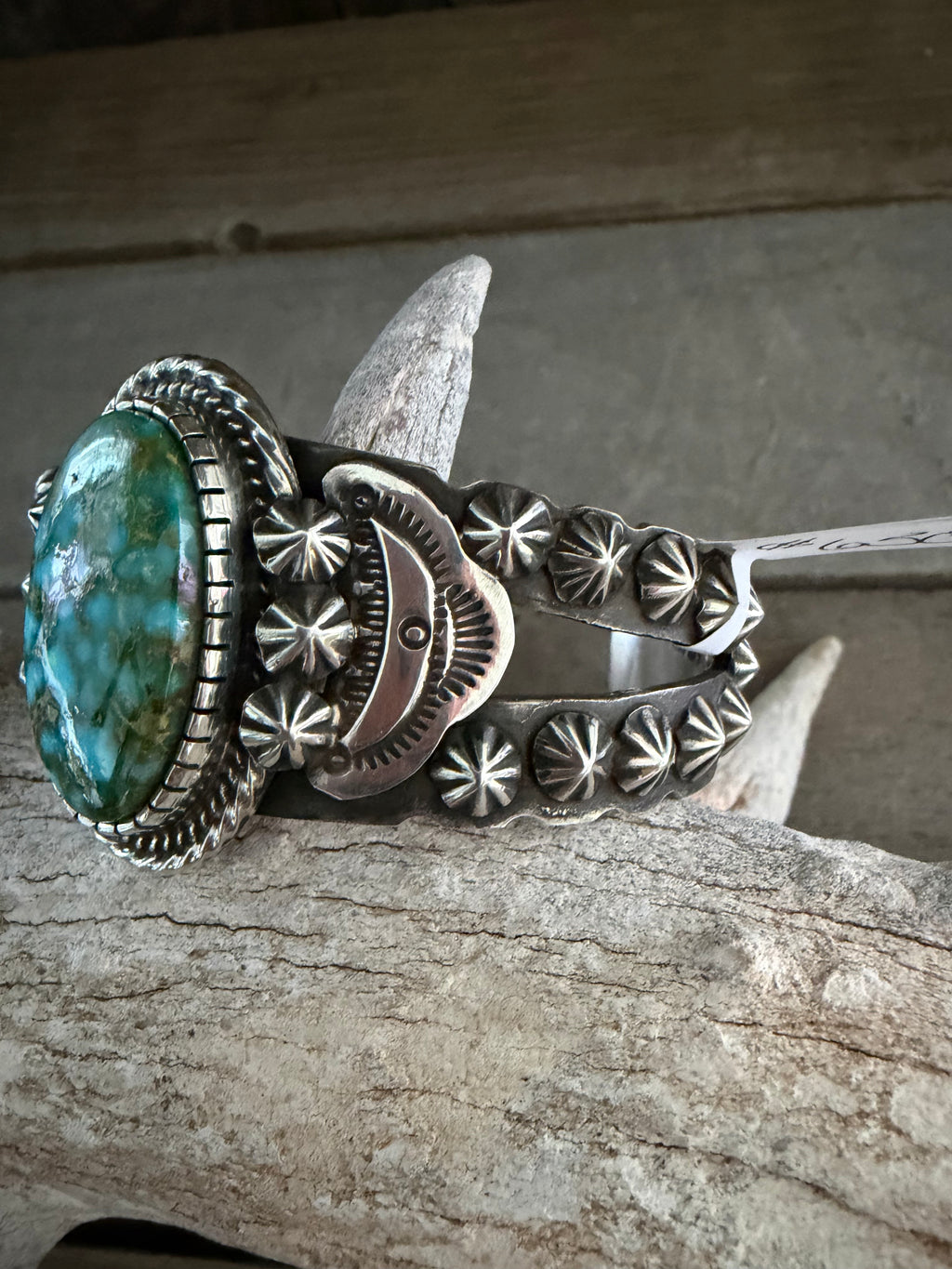 Native American J Nelson Handmade Sterling Silver- Kingman High-grade Women’s Cuff