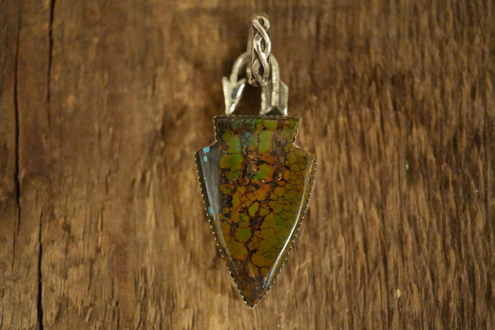 Hubei Turquoise Arrowhead Pendant