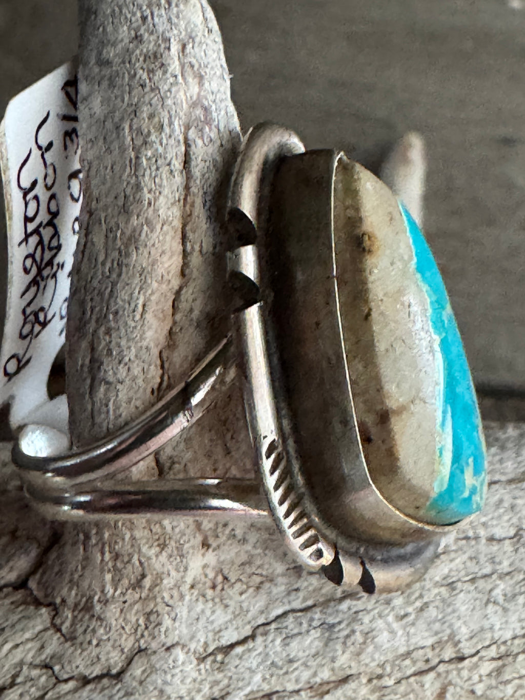 Handmade Sterling Silver Royston Ribbon Ring size 9.75