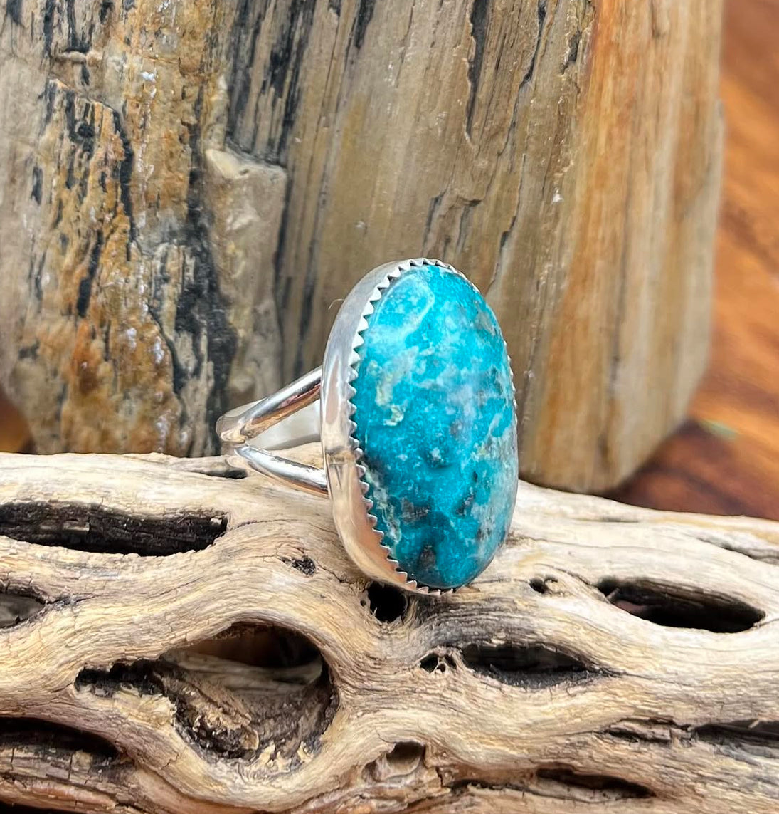 Authentic Native American Royston Turquoise Ring Size