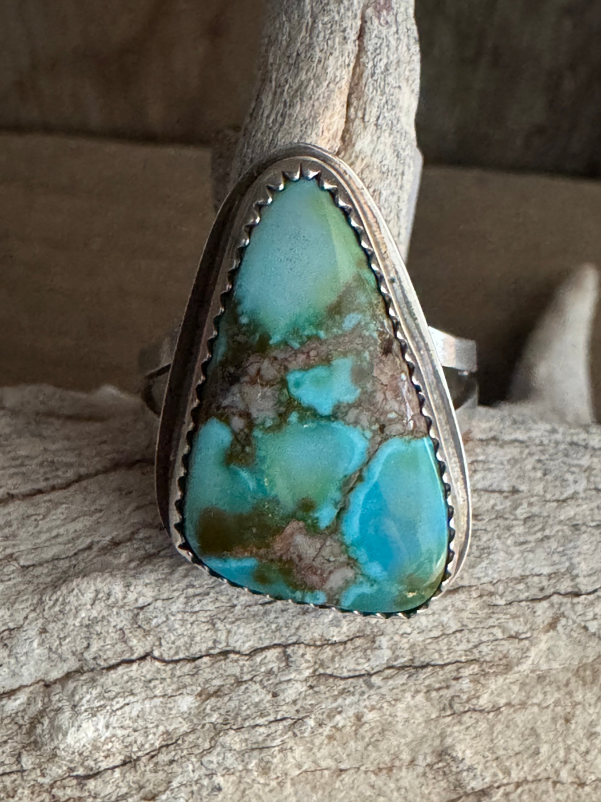 Kingman Web Handmade Sterling Silver Ring Size 10