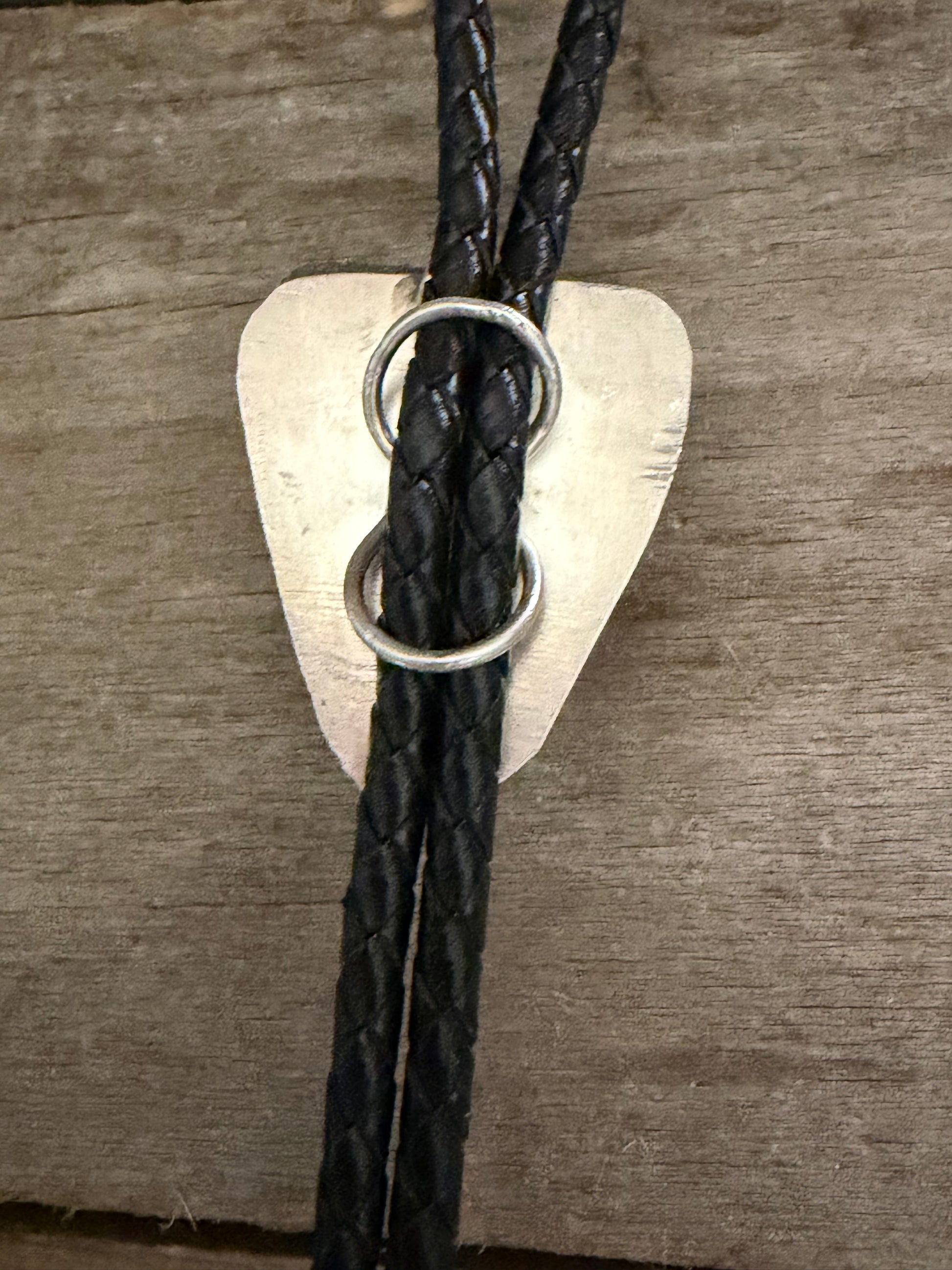 Handmade Sterling Silver San Pedro Variscite Bolo Tie