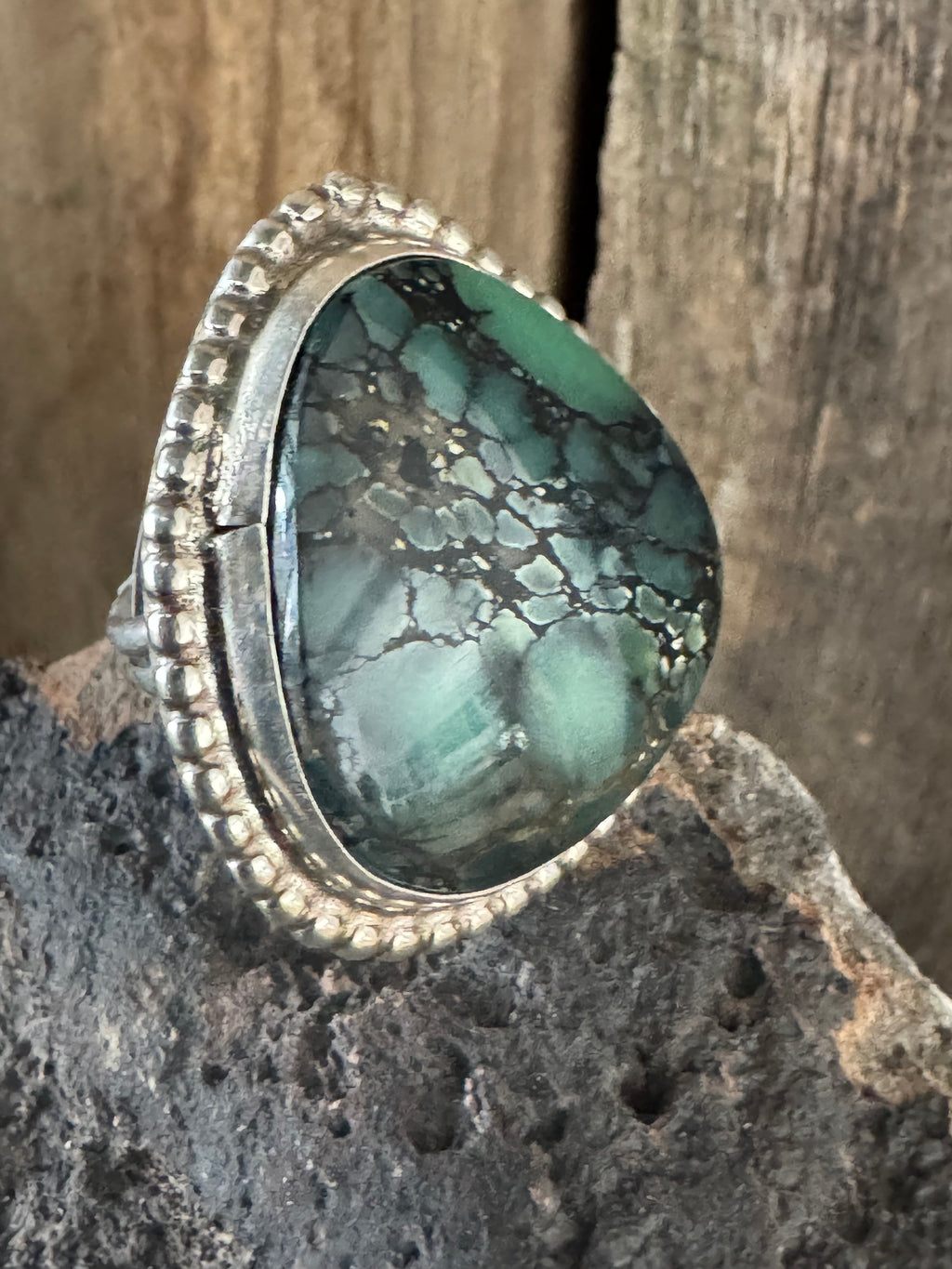 Handmade Candelaria Hills Variscite Ring Size 7.25