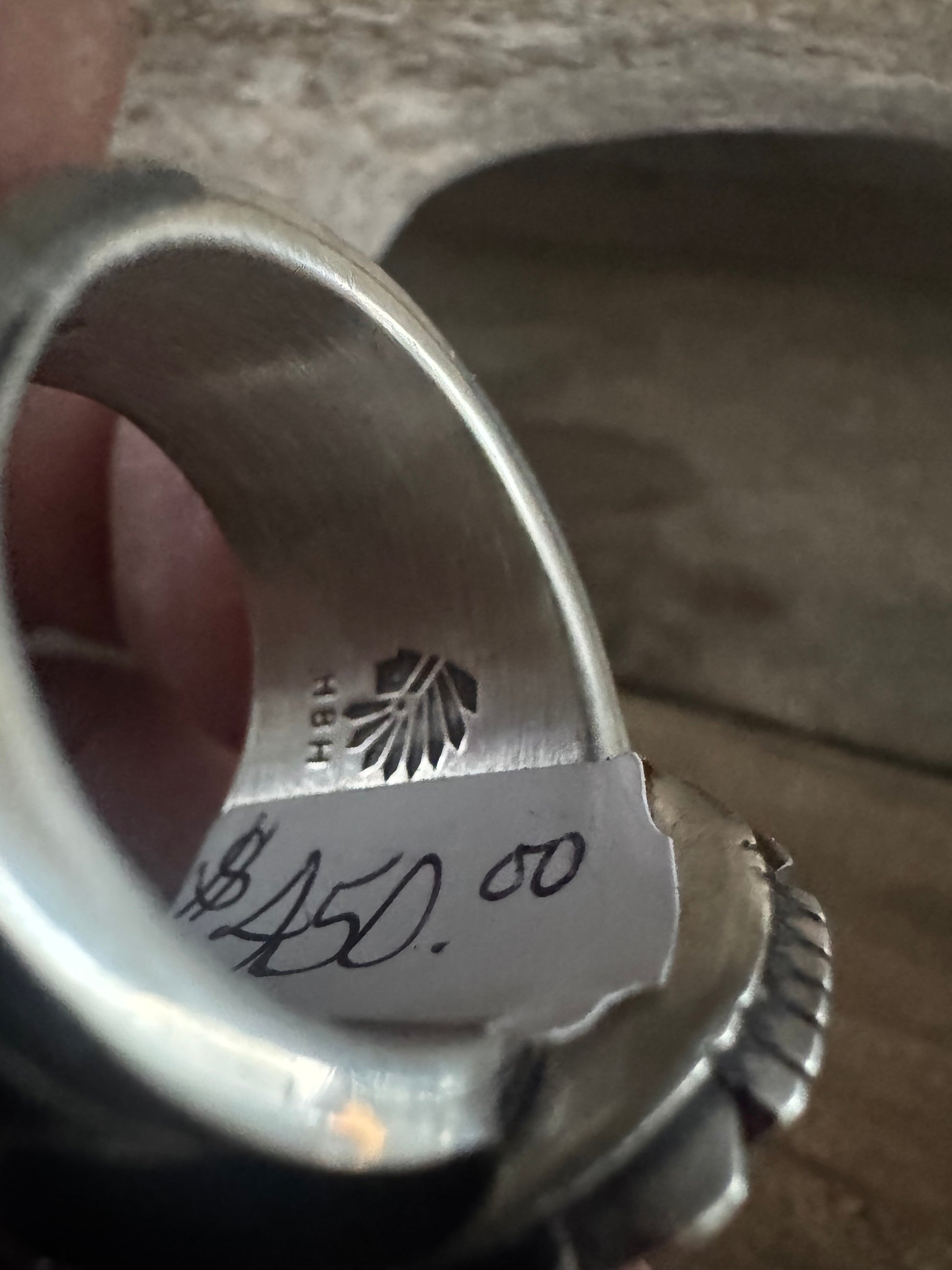 Cooper Willie White Buffalo Ring Size 10.5