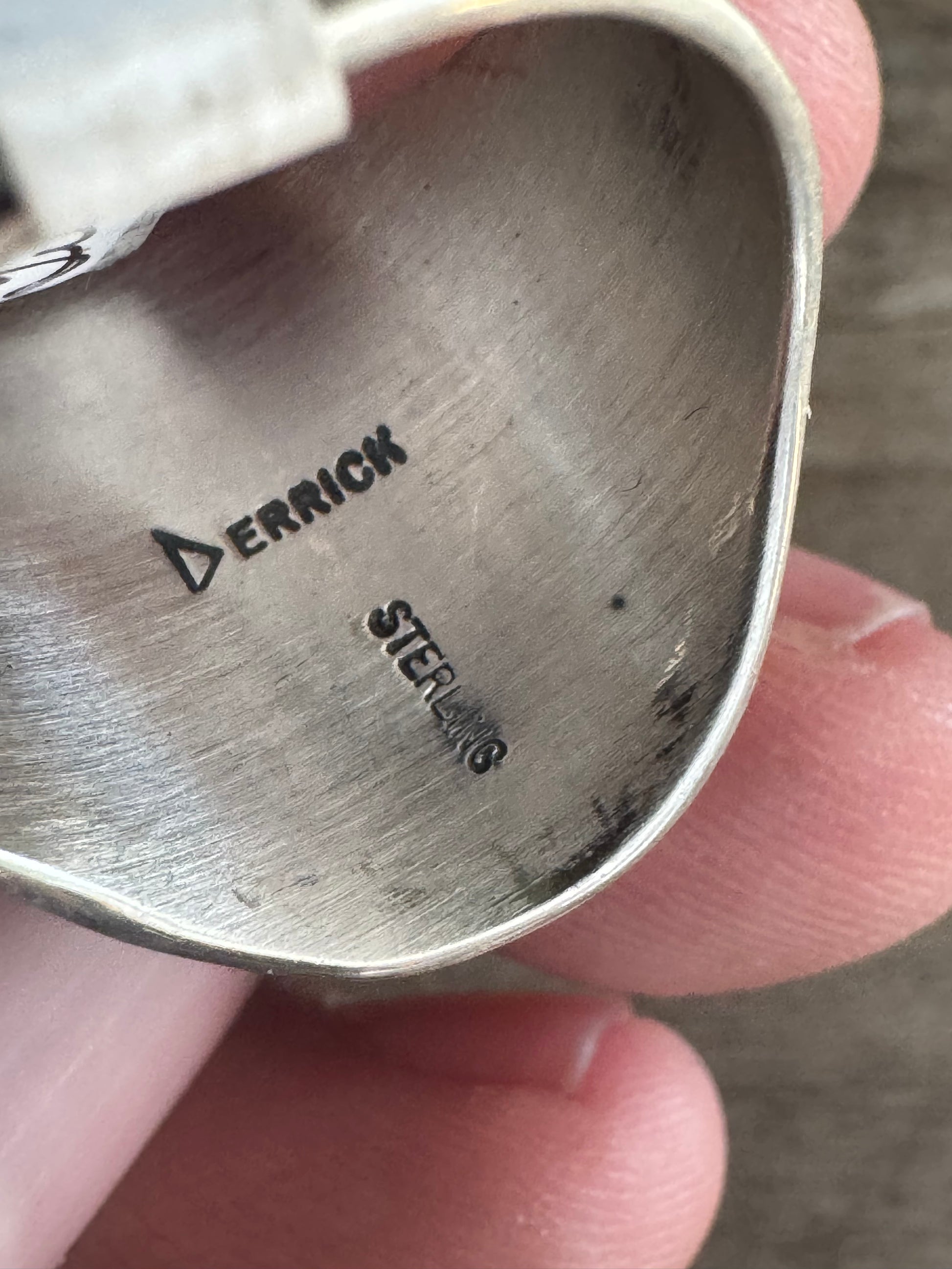 Handmade Golden Hills Turquoise Ring Size 12.75