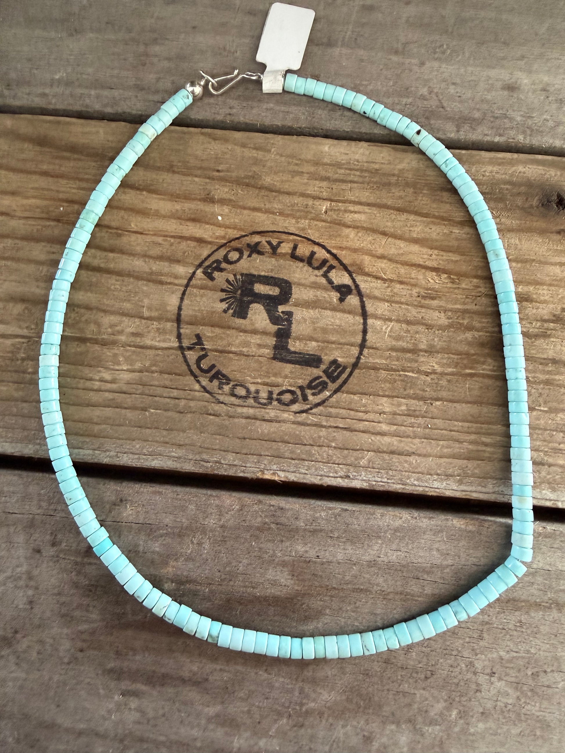 Heishi Bead 16” Hand Strung Stacker Necklace