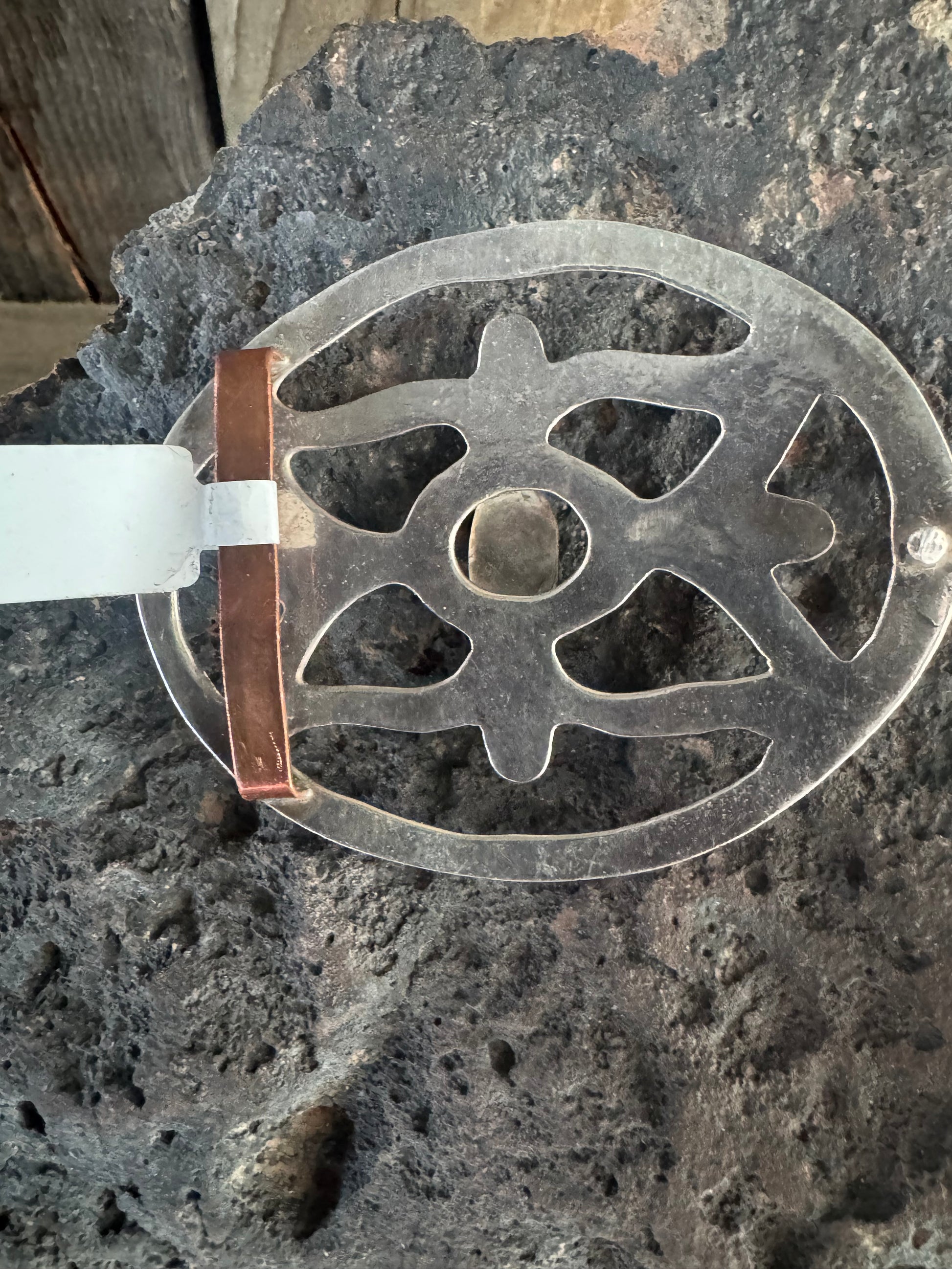 Handmade Sterling Silver-Turquoise Cast Belt Buckle