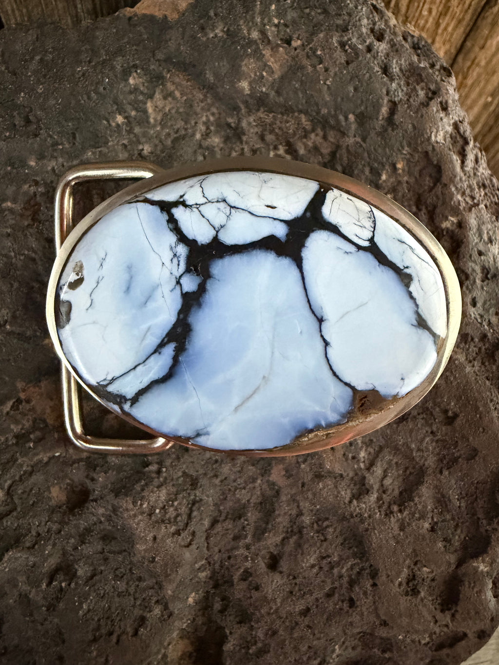 Red River Turquoise Lavender Blue Belt Buckle