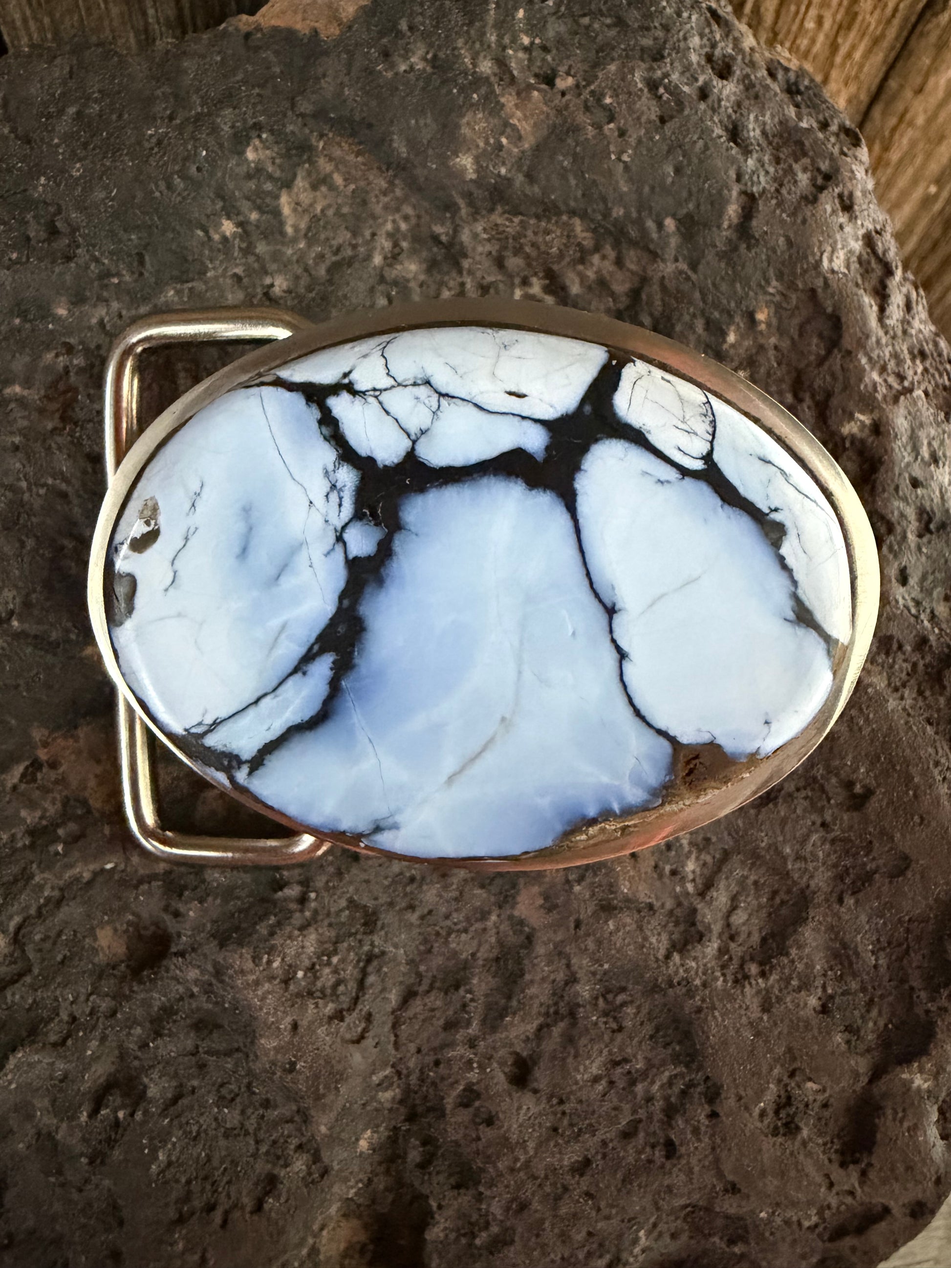 Red River Turquoise Lavender Blue Belt Buckle