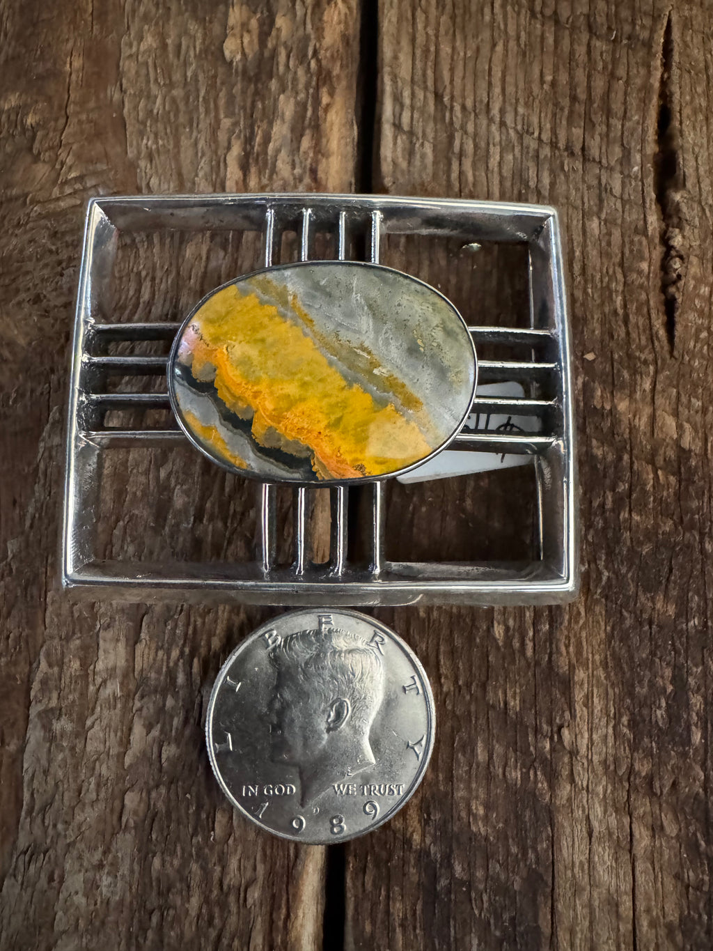 Bumble Bee Jasper Custom Belt Buckle