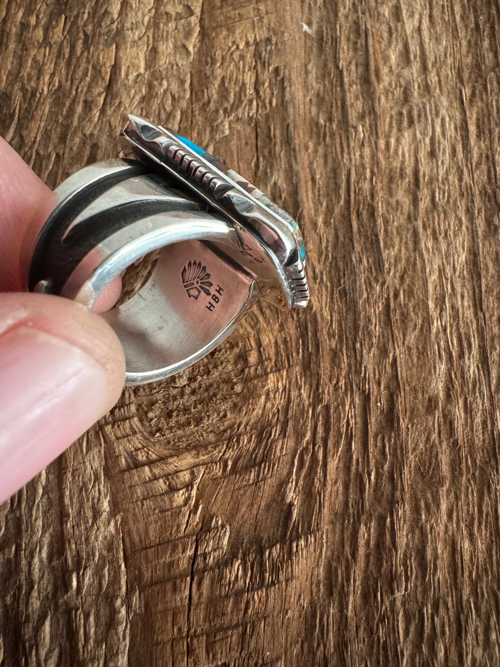 Cooper Willie Bisbee Turquoise Ring Size 8.5