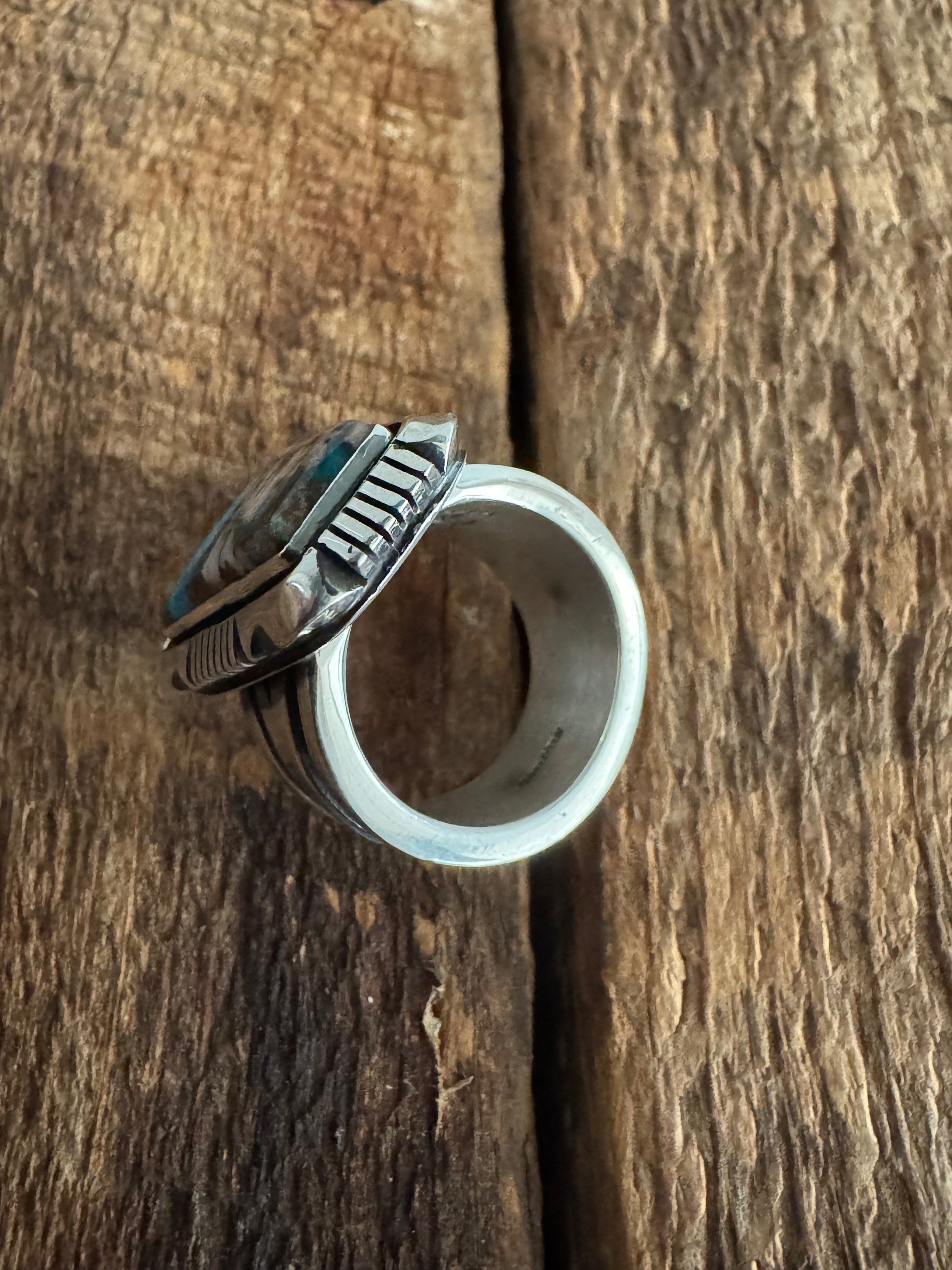 Cooper Willie Bisbee Turquoise Ring Size 8.5