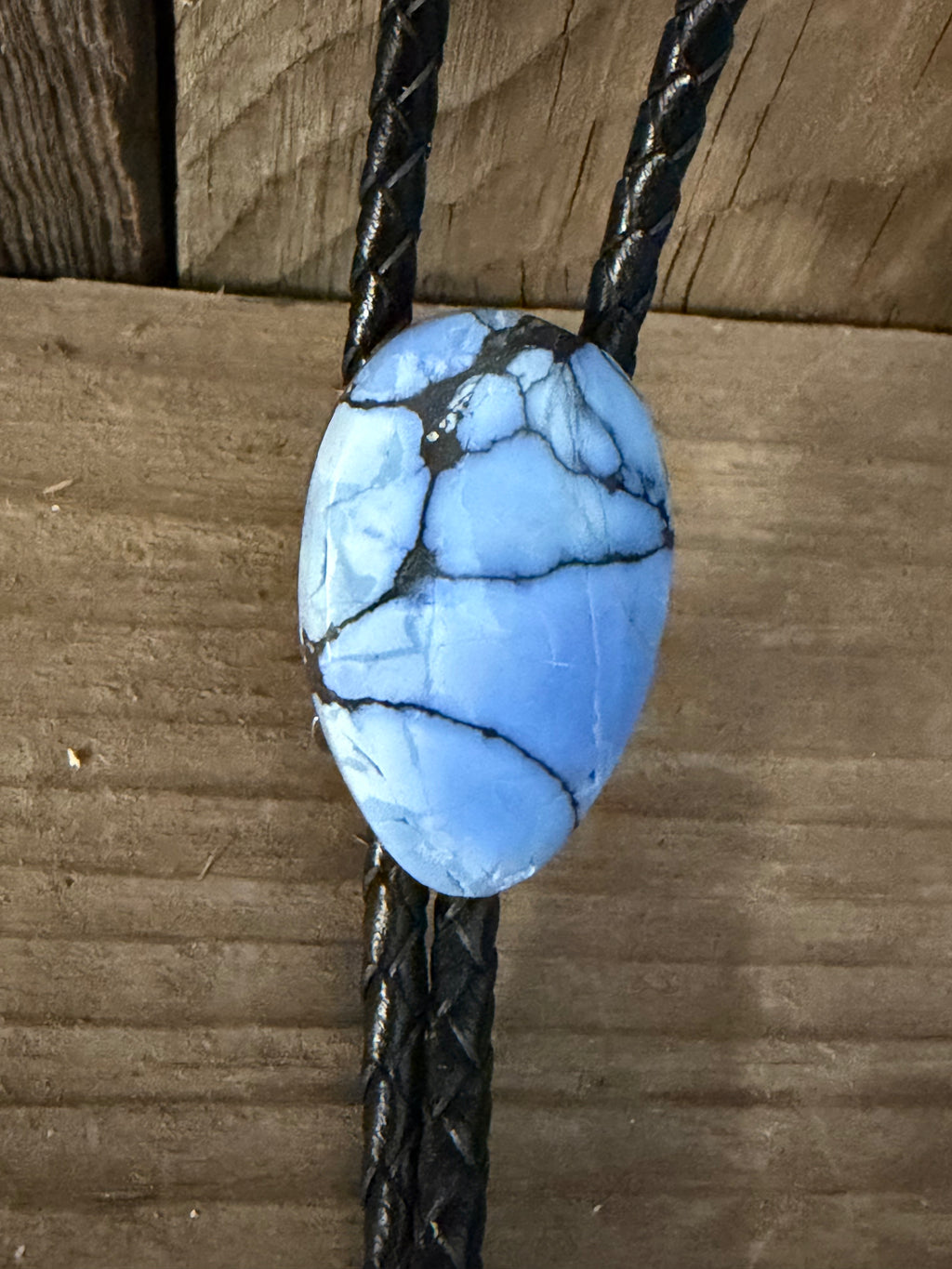 Handmade Blue Lavender Turquoise Bolo