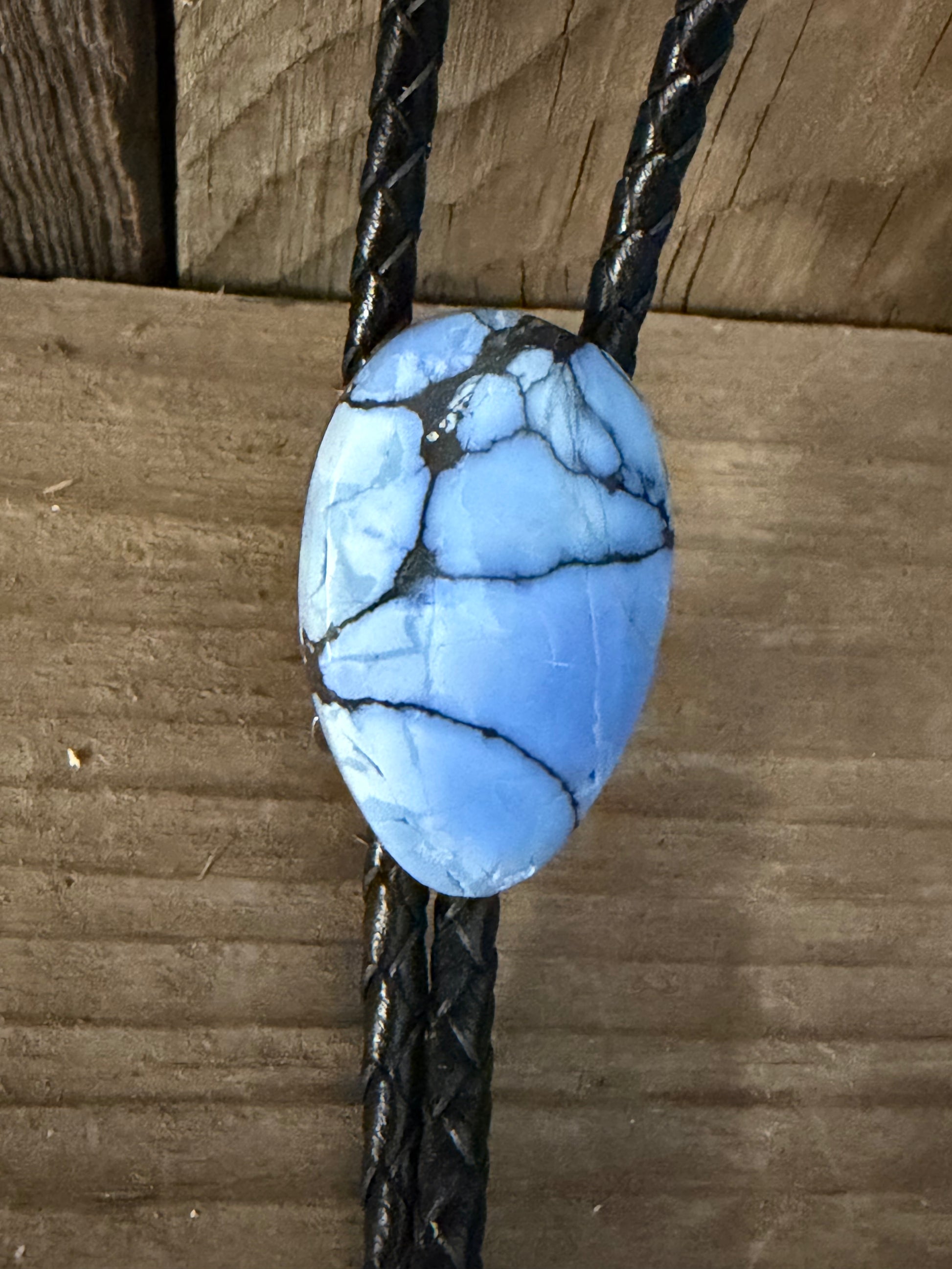 Handmade Blue Lavender Turquoise Bolo