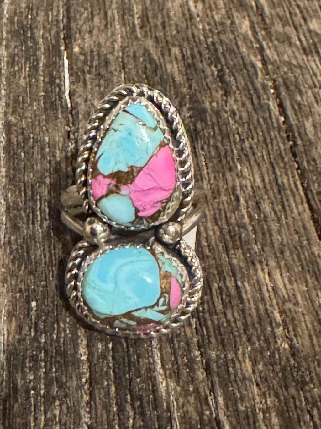 Cotton Candy Double Stack Ring