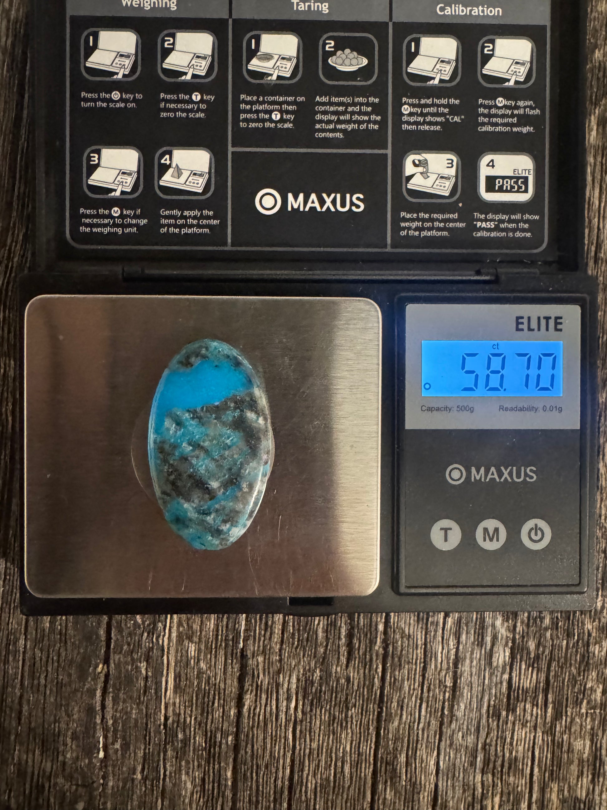 Kingman Turquoise Large Cab