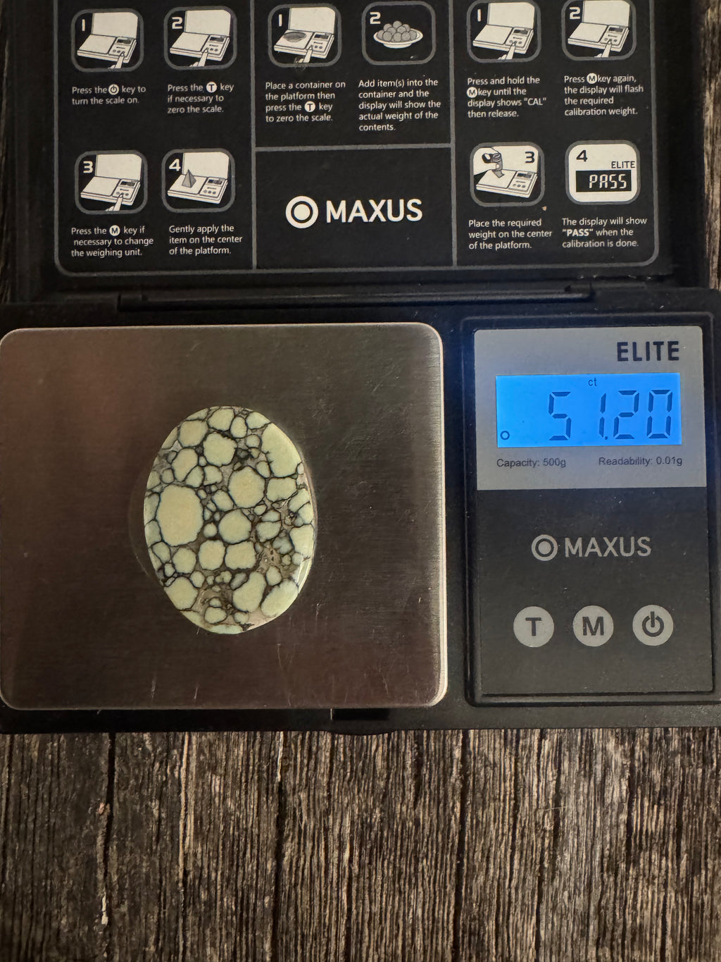 Large Desert Bloom Variscite Cab