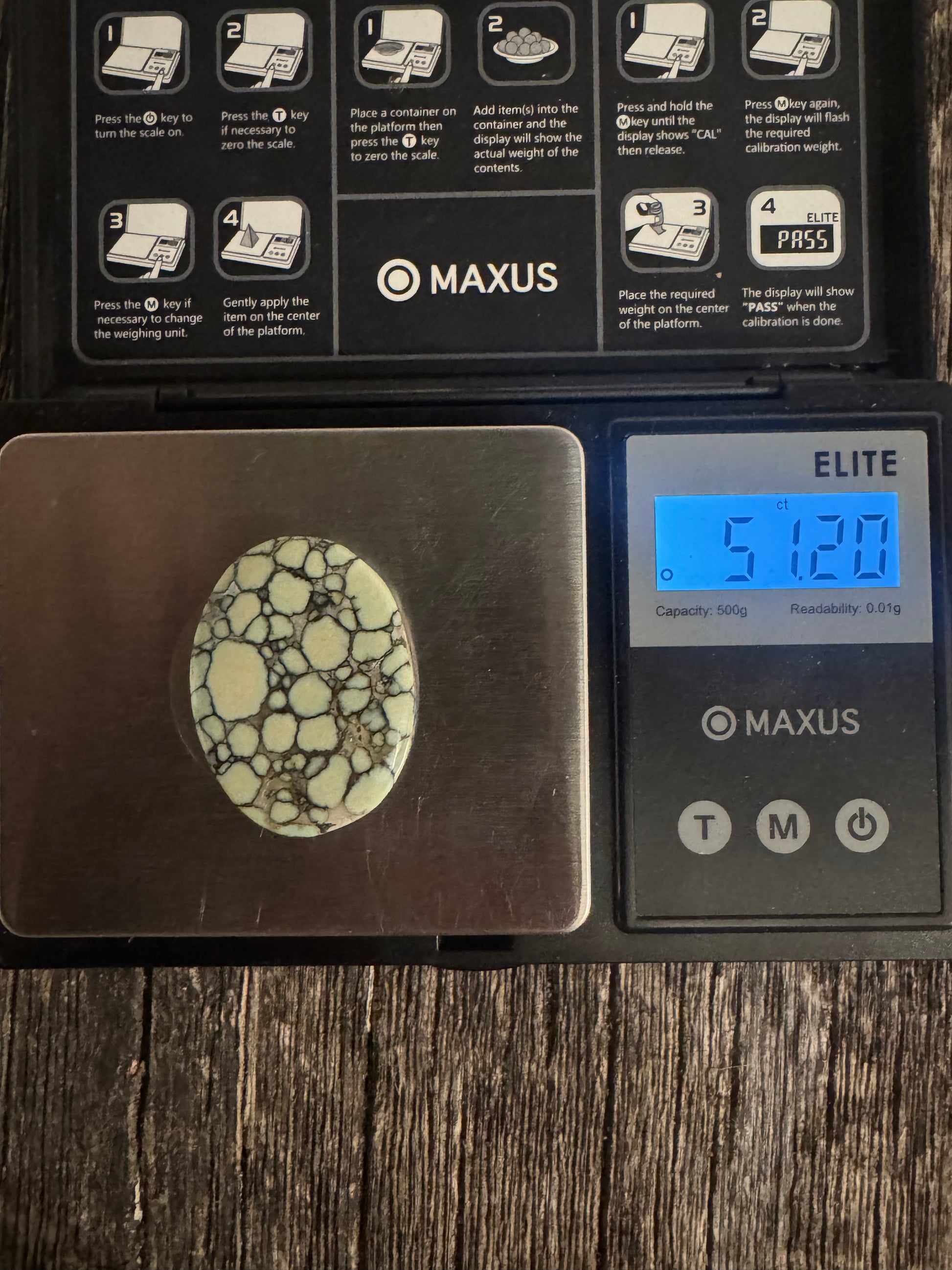 Large Desert Bloom Variscite Cab