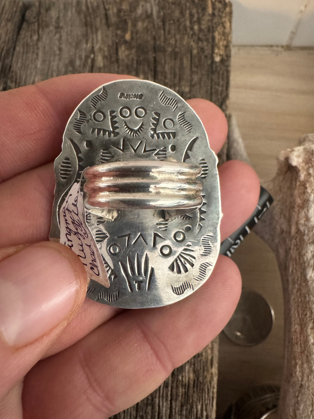 Chad Teller Handmade Sterling Silver Kingman Turquoise Ring