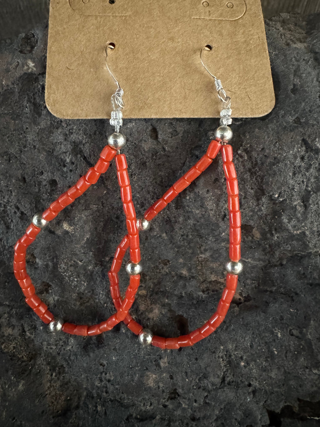 Handmade Coral Earrings