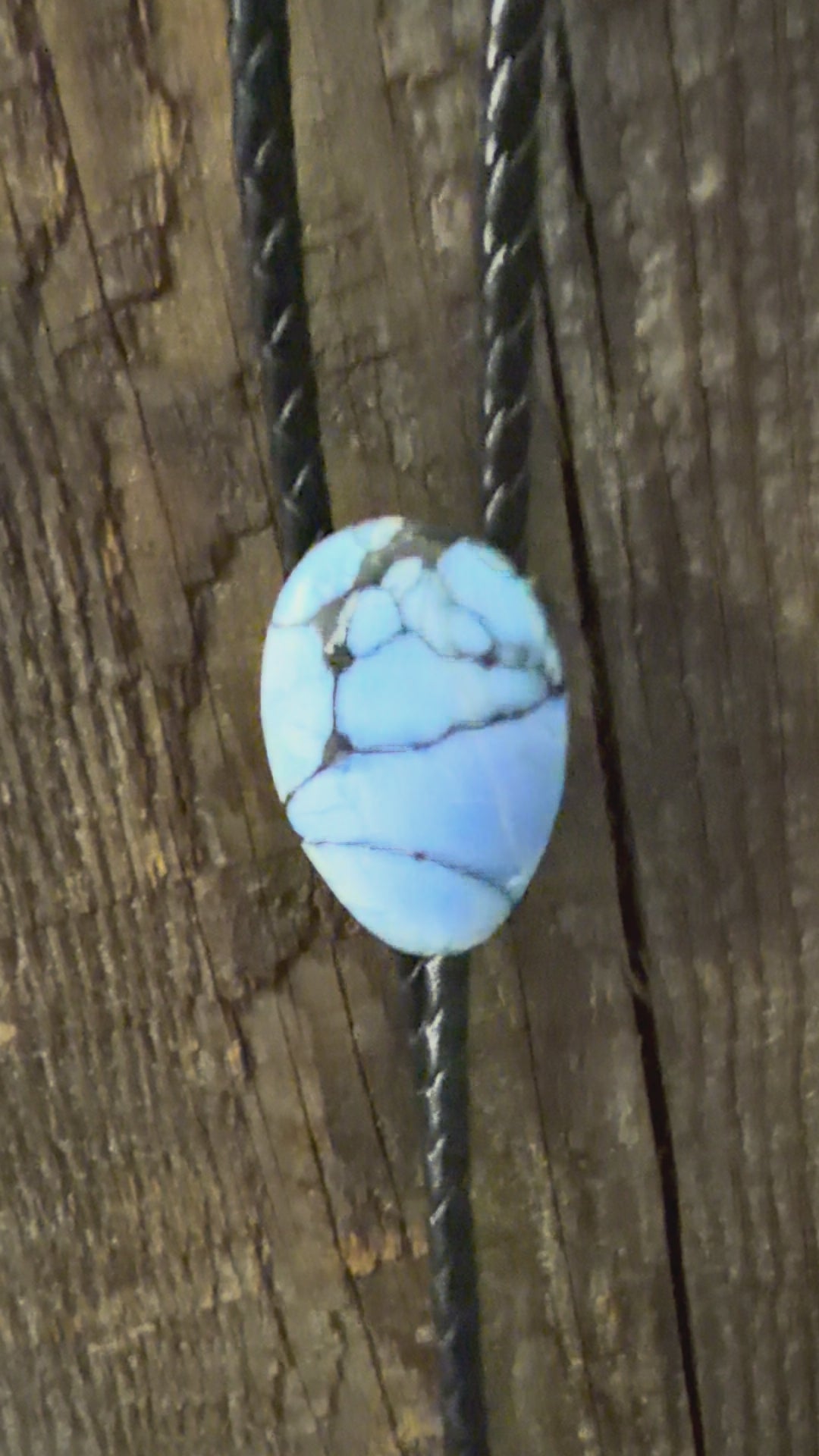 Handmade Blue Lavender Turquoise Bolo