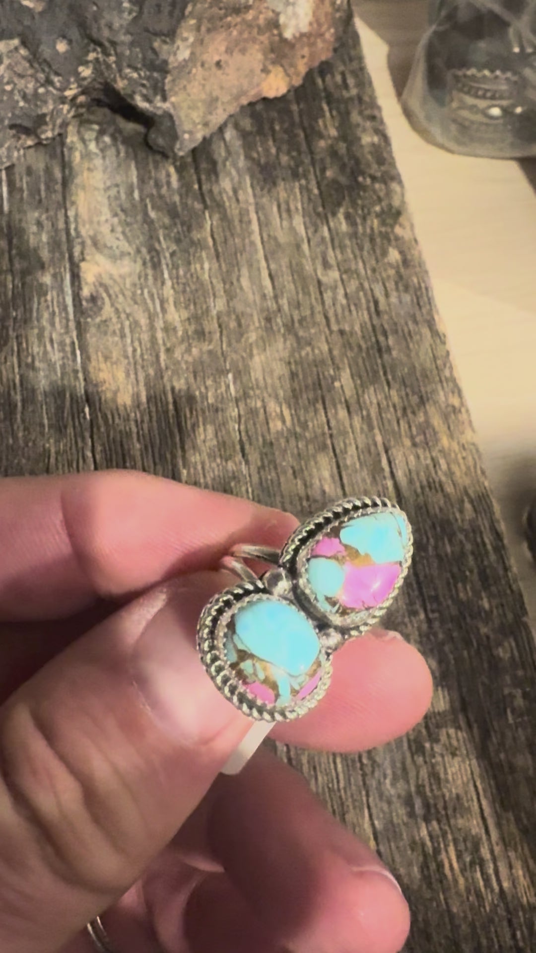Cotton Candy Double Stack Ring