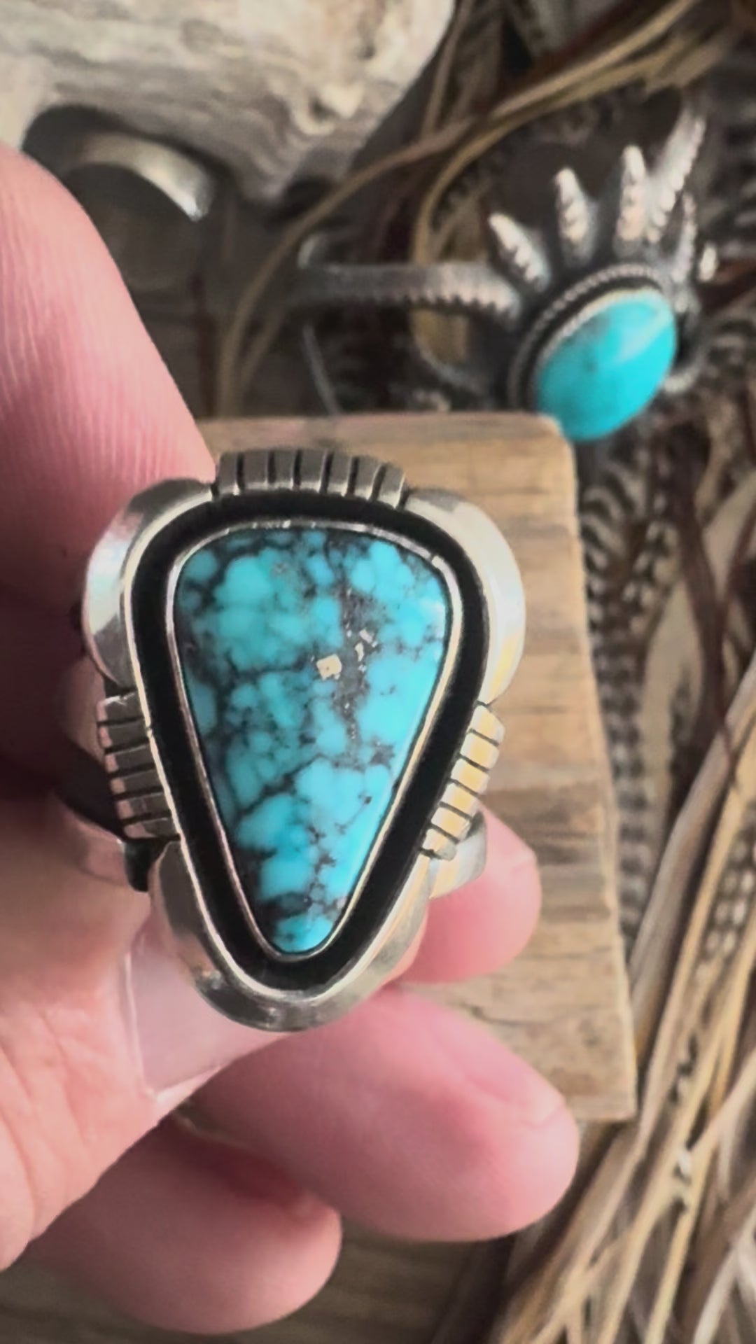 Cooper Willie Handmade Sterling Silver Kingman Web Ring Size 10
