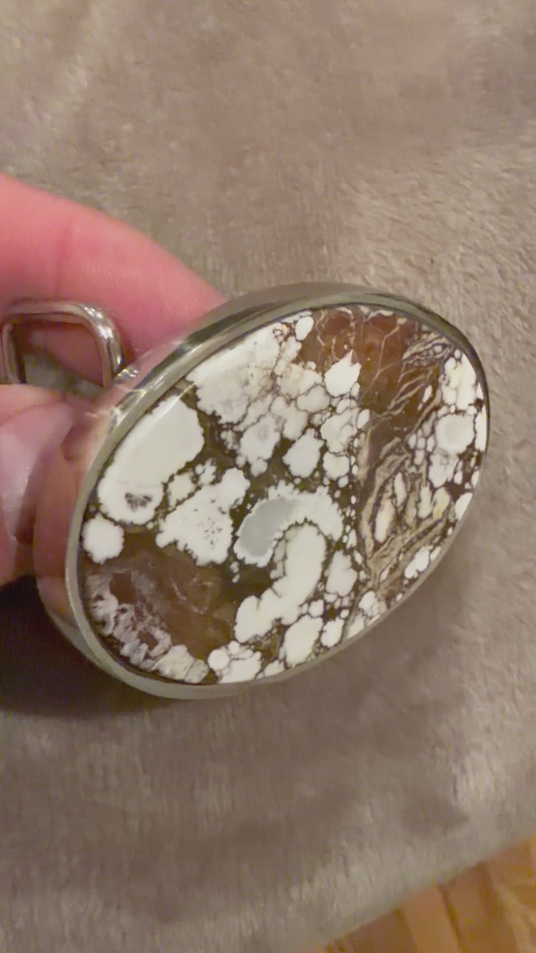 Wild-Horse Magnesite Handmade Belt Buckle (Large)