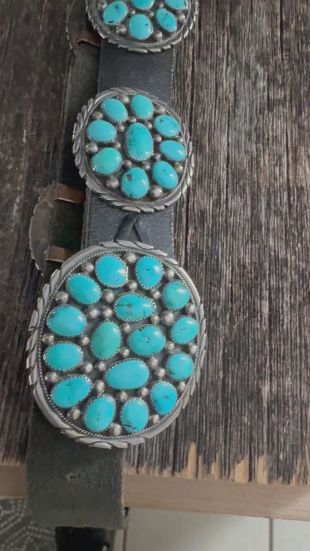 1970 Vintage Kingman Concho Belt