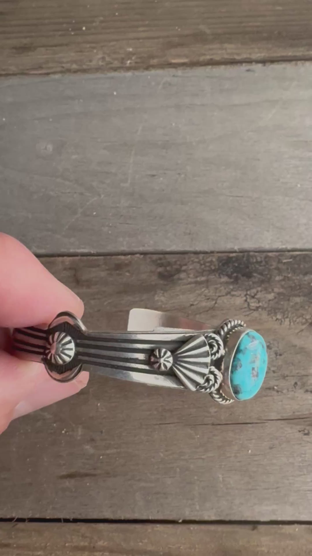 Handmade Women’s Sterling Silver-Turquoise Bracelet/Cuff