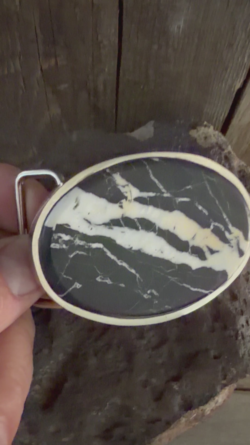 White Buffalo 🦬 Handmade Belt Buckle (Large)