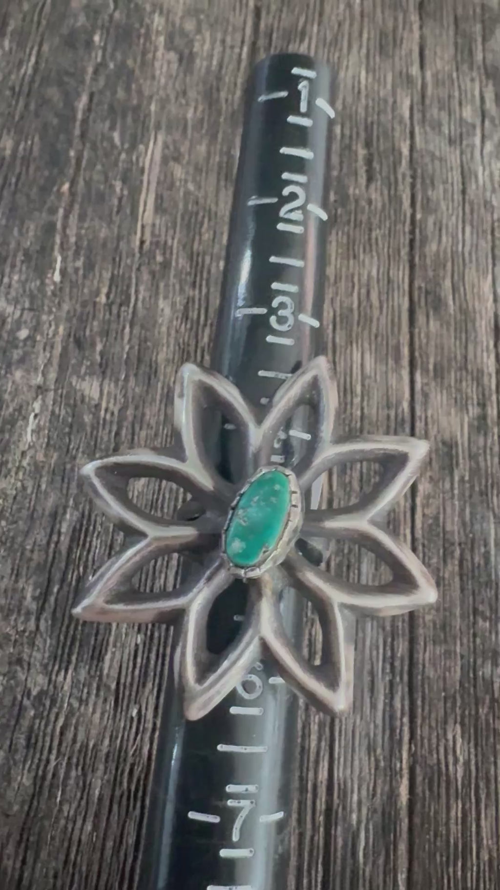 Vintage Silver Cast Star Ring