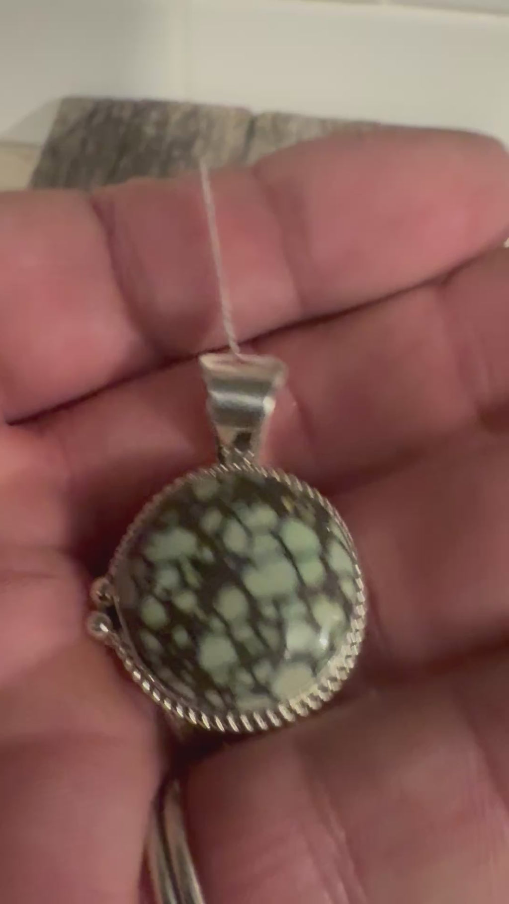 Desert Bloom Variscite Pendant