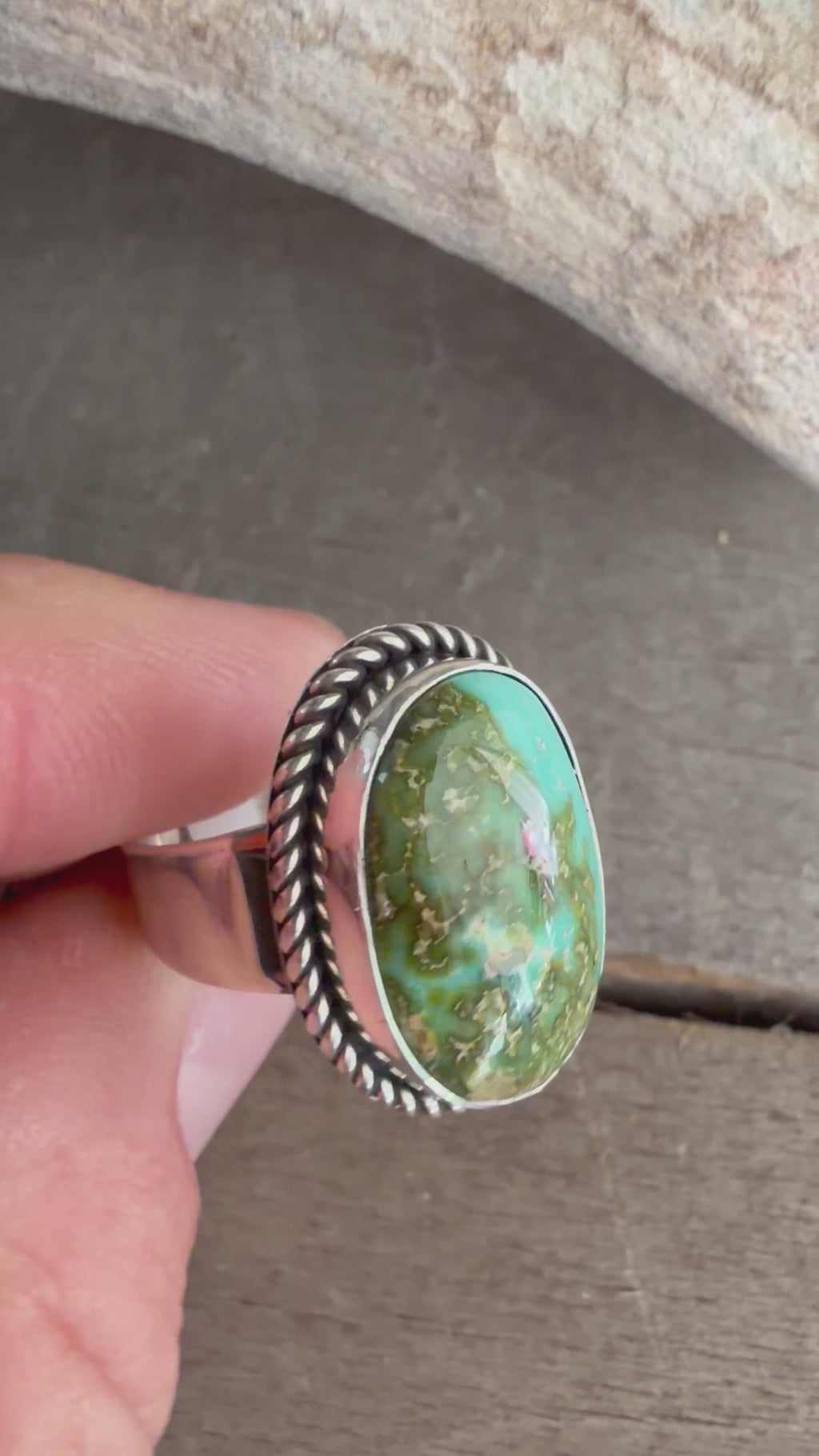 Native American Albert Jake Sonoran Gold-Sterling Silver Handmade Ring