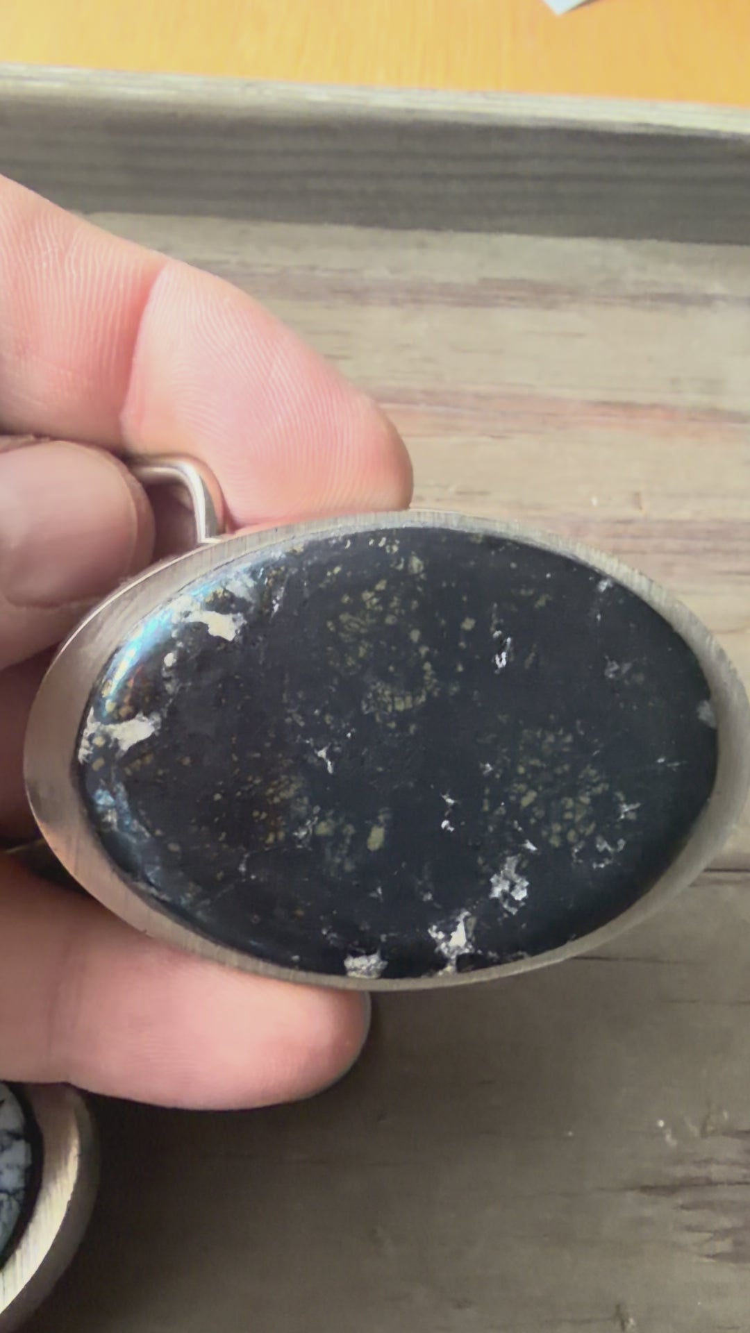 Covelite Stone Rare Belt Buckle