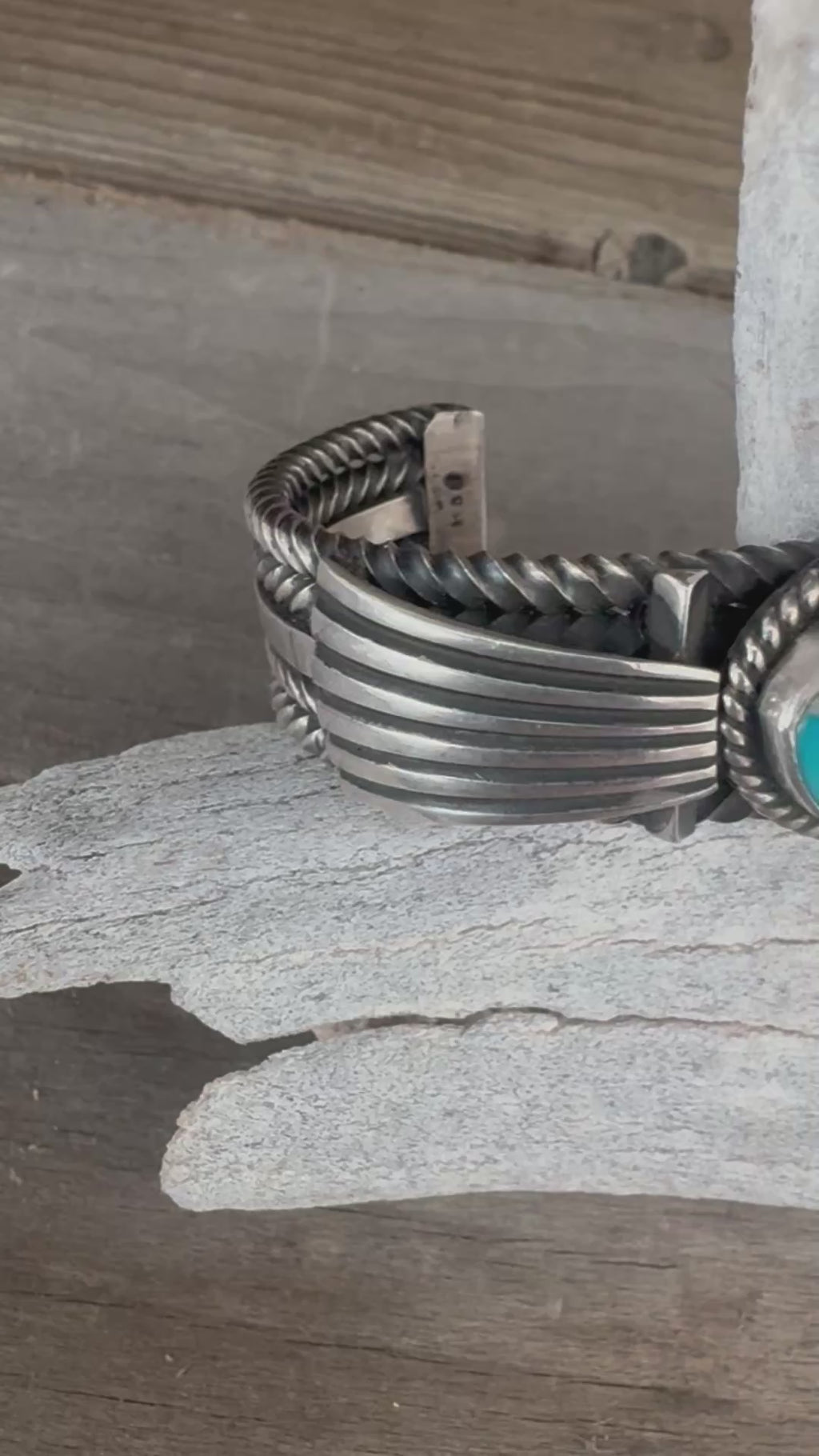 Native American Handmade Sonoran Gold Turquoise Women’s Cuff-Bracelet