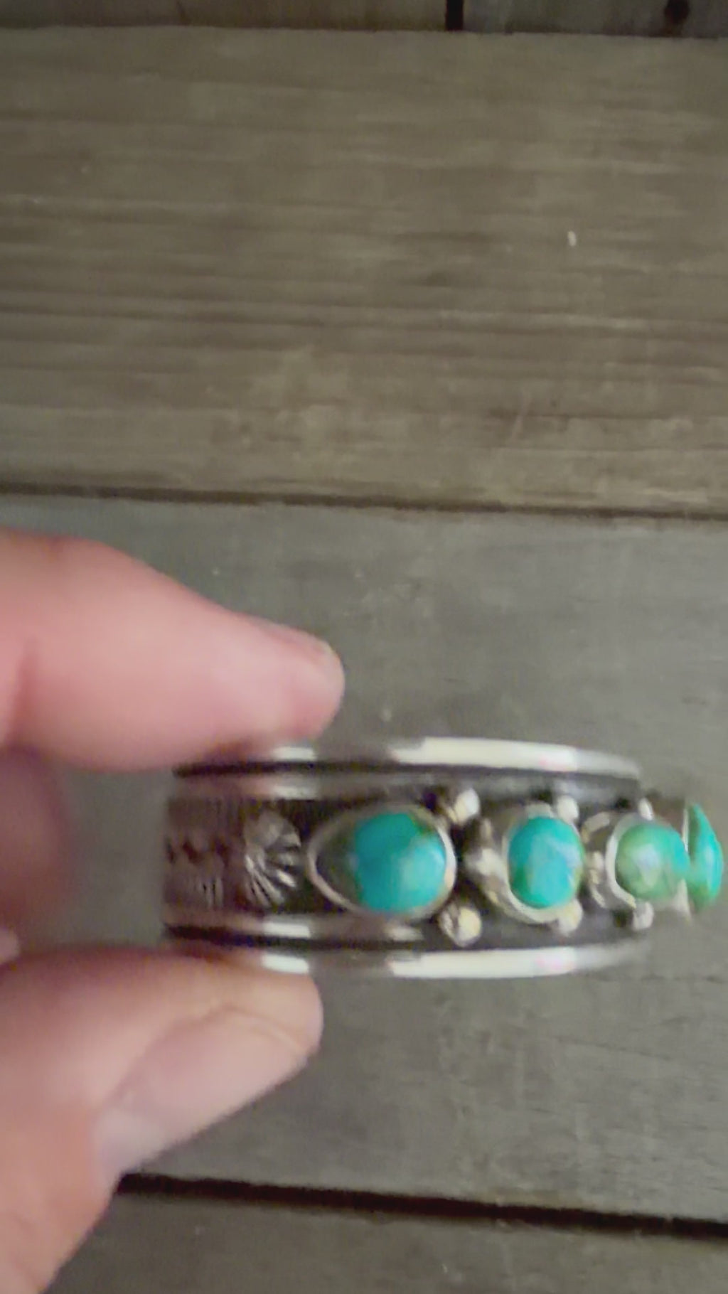 Native American Albert Jake Handmade Women’s Sterling Silver-Sonoran Gold Turquoise Cuff