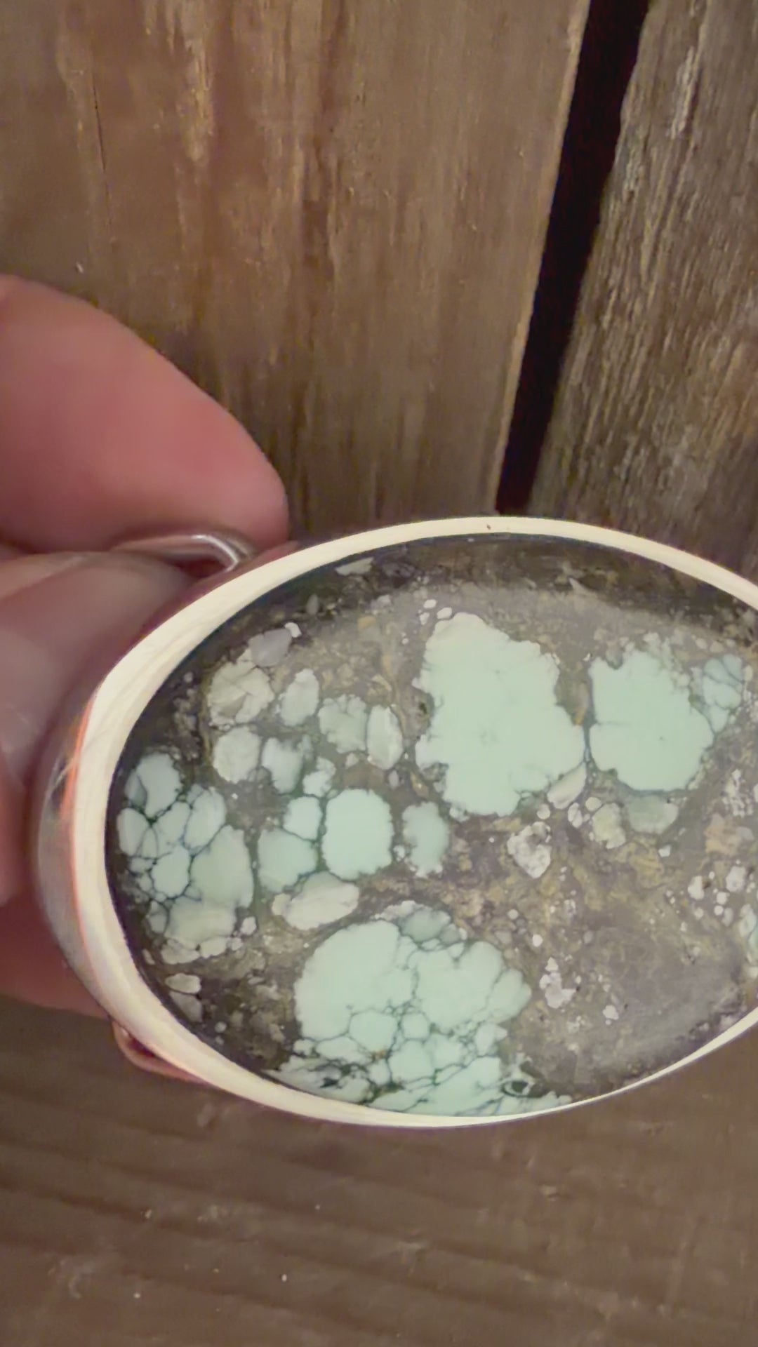 Gecko High Grade Variscite Handmade Belt Buckle (Medium)